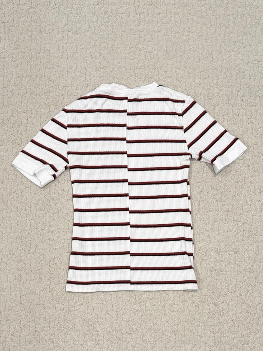 Frame Ribbed Striped Tee Size Small - Picture 5 of 6